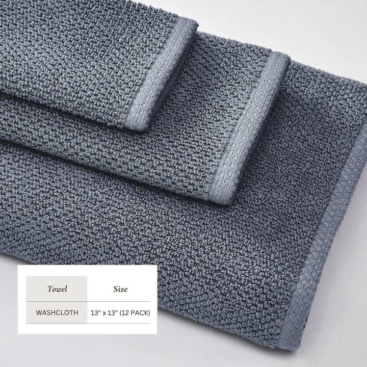 BH Collective - Wholesale Towel Set - Cotton Textured Bath Towel Set - Acacia Collection121