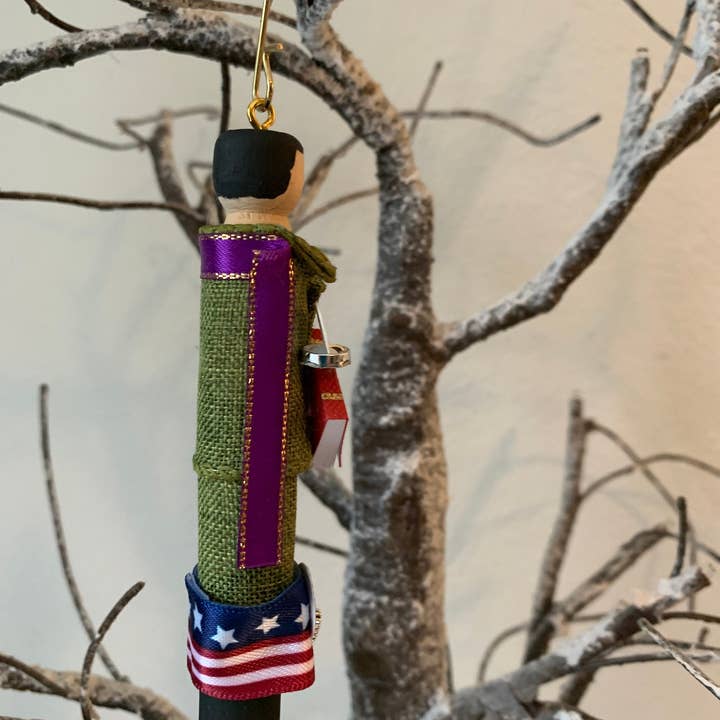 Our Saint Family - Wholesale Ornament - Servant of God Fr. Vincent Capodanno Wooden Doll Ornament1