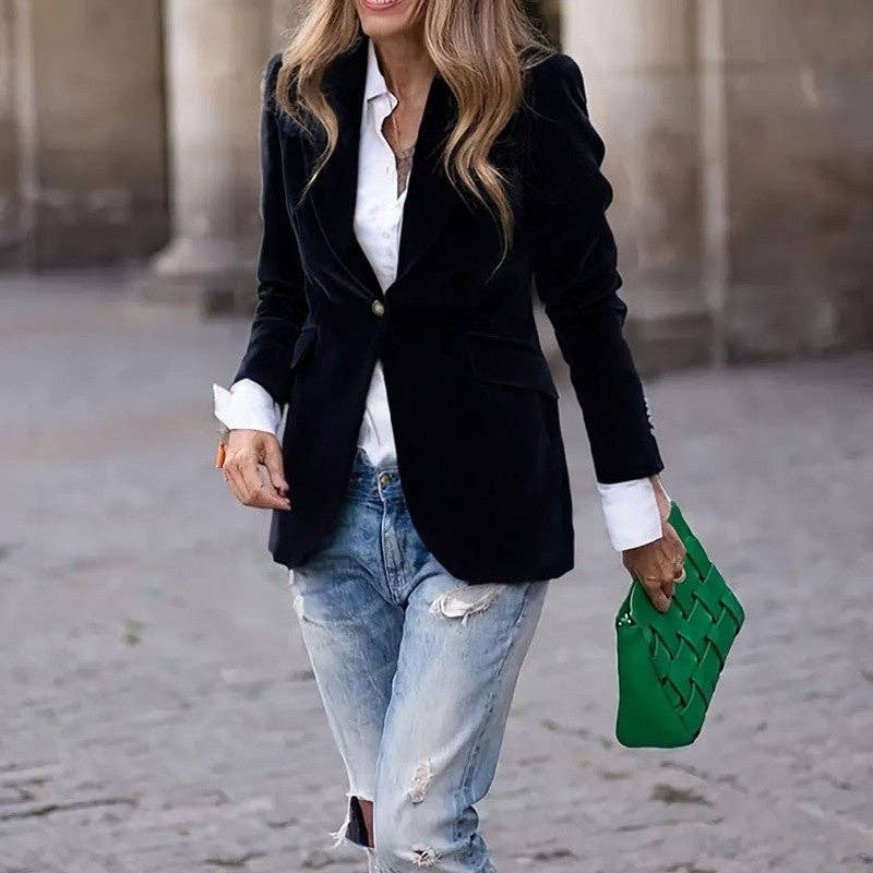 Sheer Trend - Wholesale Blazer - Women's - Slim Fit Blazer3