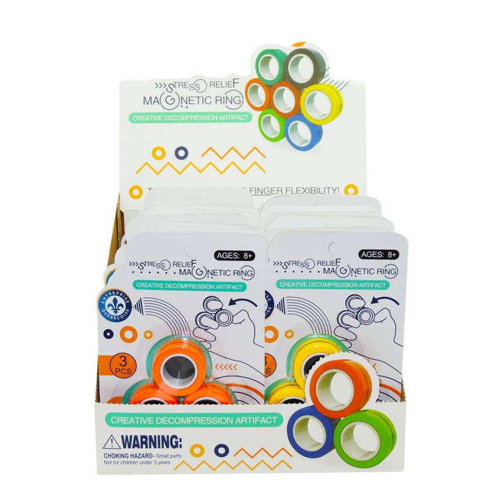 Magnetic Rings Spinner Fidget Toy for wholesale by Robiii