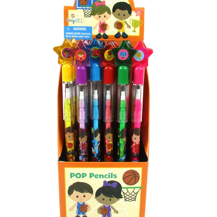 24 lápices de baloncesto multipunto. para venta al por mayor de Tiny Mills