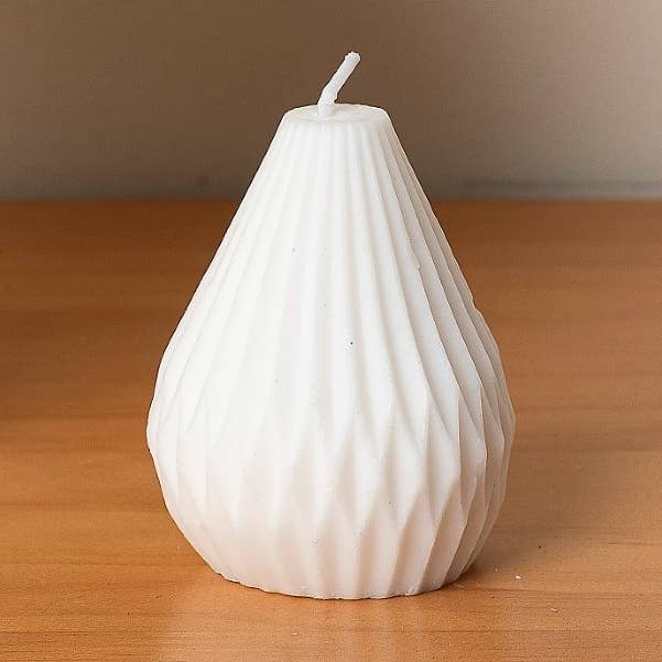ASSORTED White Pear Wax Candle for wholesale on Faire0