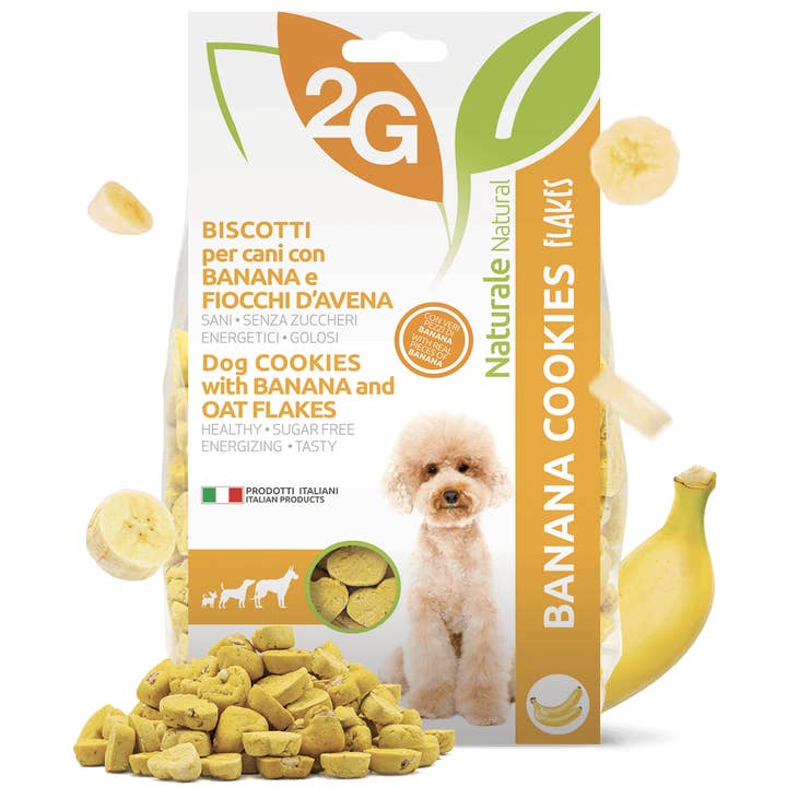 2G Pet Food, Equisnack, Equibar, Guidolin Gianni – Engroshandel Hundekiks - Hund – Banana hundekiks | 100 % naturlig snack, lavet i Italien3