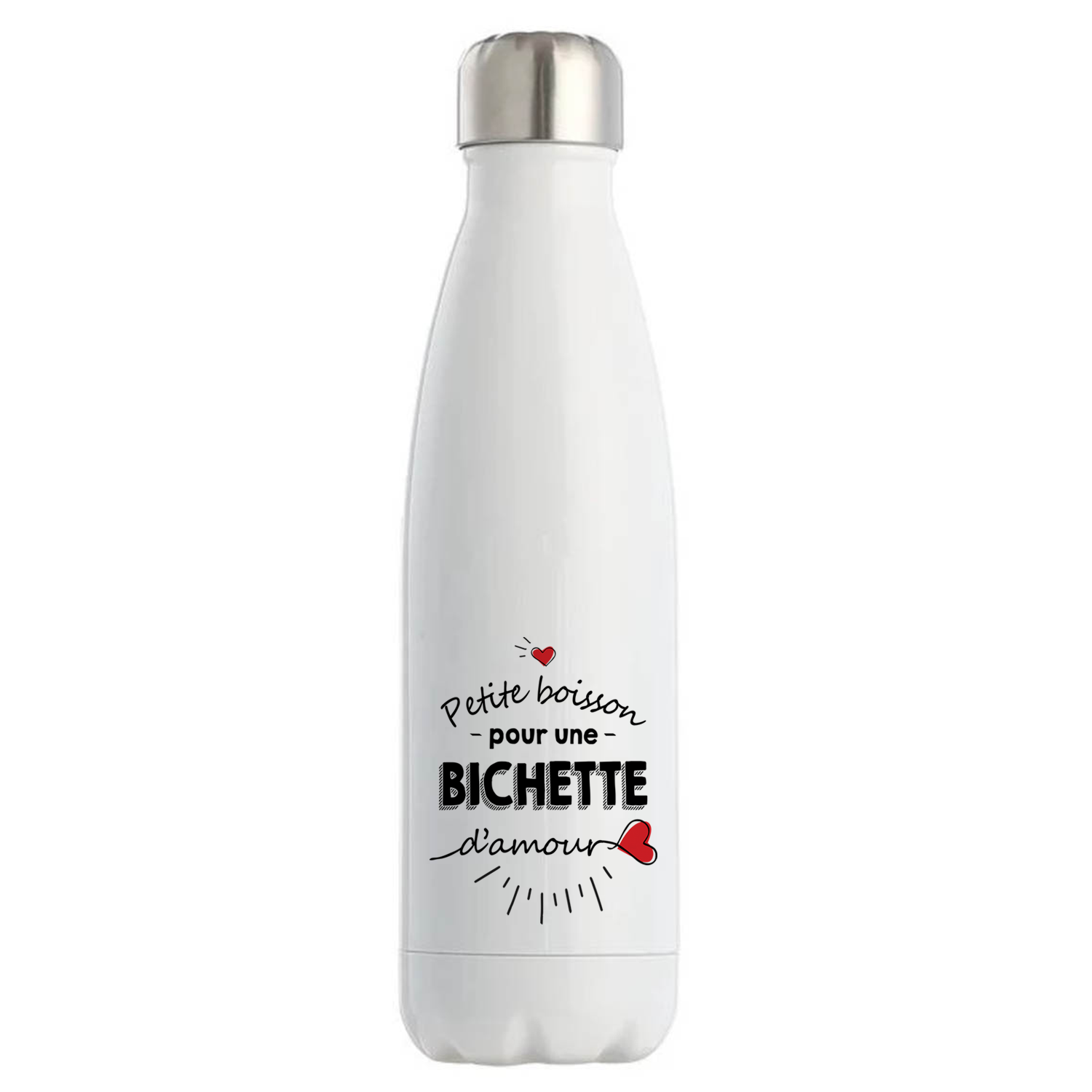 Planetee - Vente Bouteilles d'eau - Bouteille isotherme Petite Boisson d'une Bichette d'amour0