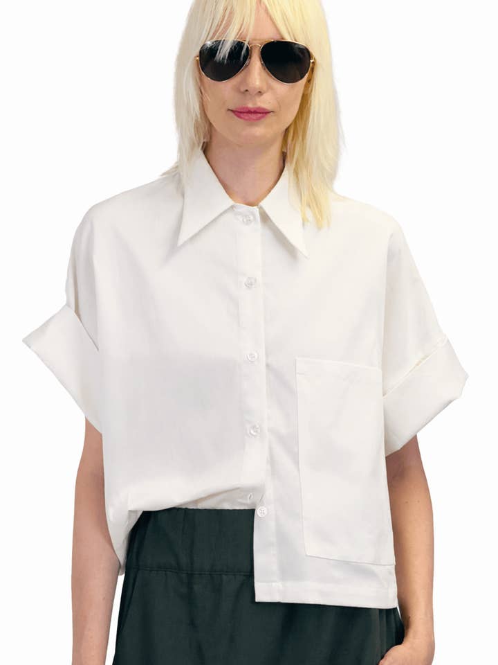 Petite Chemise - Weiß für den Großhandel von Meg