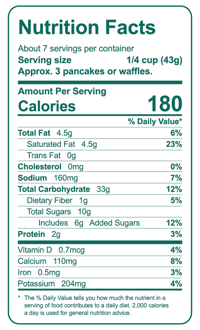 Cassava Kitchen - Wholesale Pancake Mix - Cassava flour Pancake & Waffle mix 3