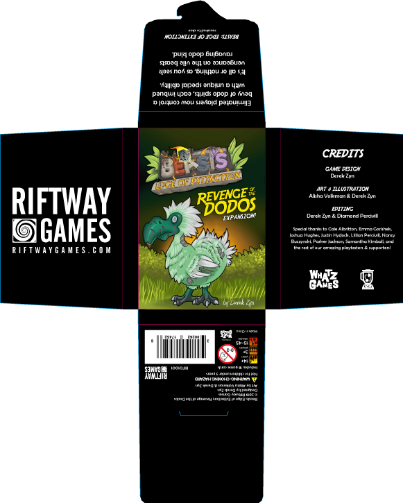 Riftway Games - Wholesale Board Game - Revenge of the Dodos (expansion)1