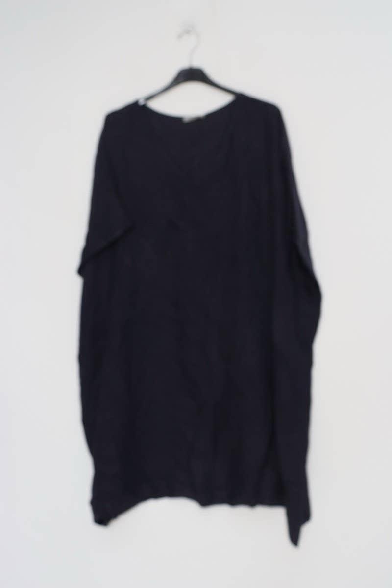 Lea & Luc - Grandes Tailles - Vendita all'ingrosso Vestito - Donna - Vestito in lino taglie comode con scollo a V3