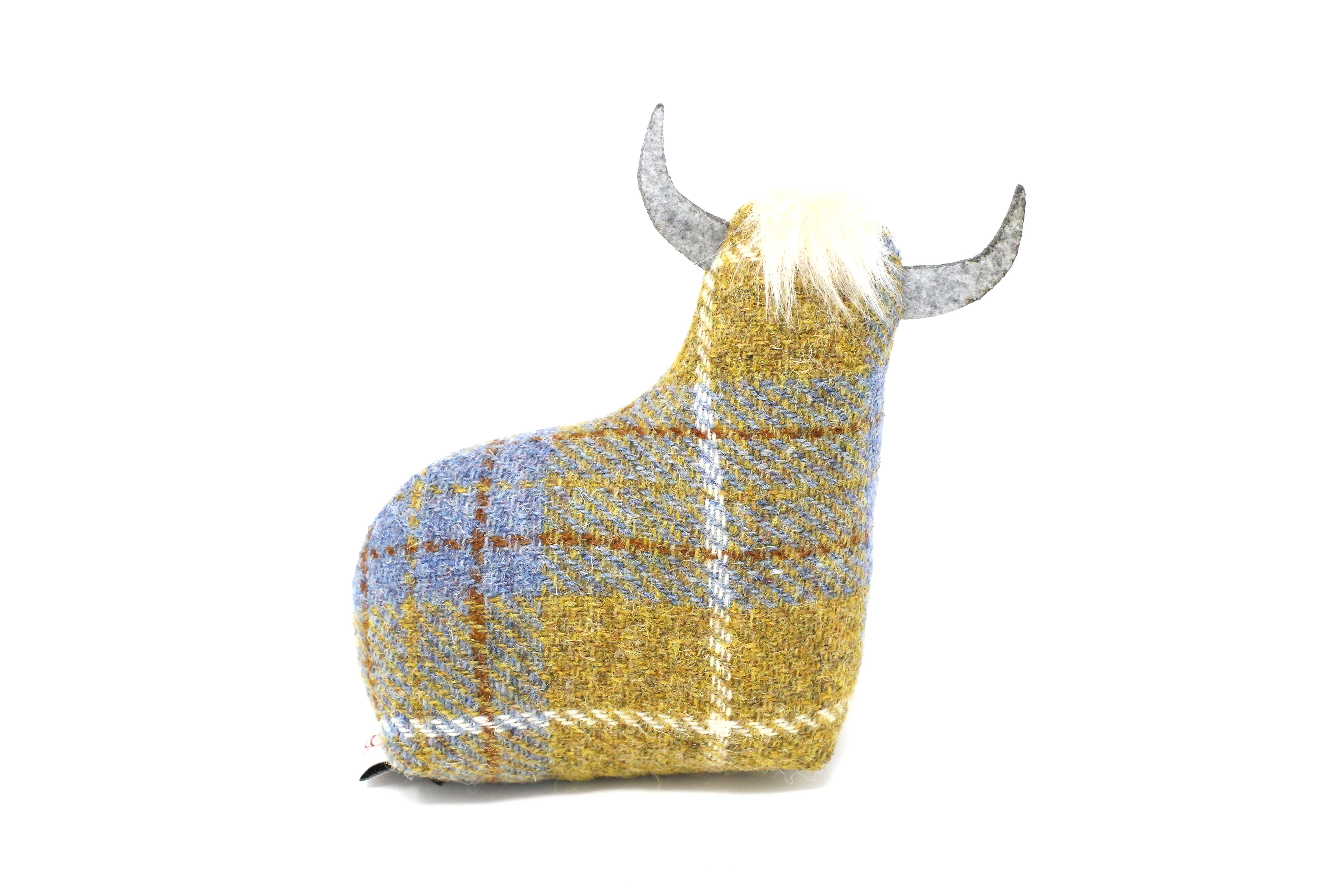 Studio Sunart - Venta al por mayor Adornos - Adorno de vaca de las tierras altas Harris Tweed3