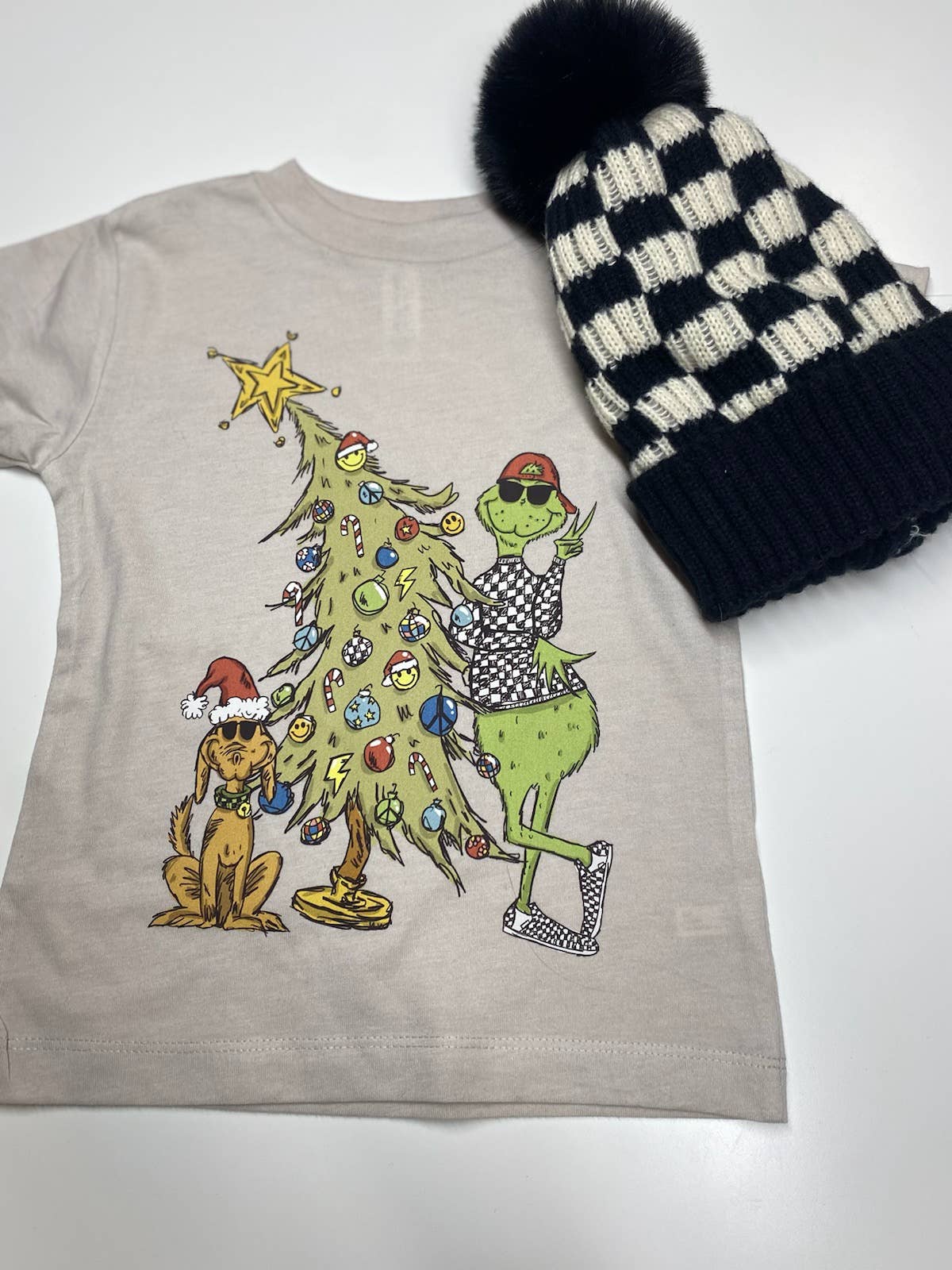 AK CLOTHING COMPANY, LLC - Wholesale Screen Printed T-Shirt - Kids - Retro Christmas Tee0