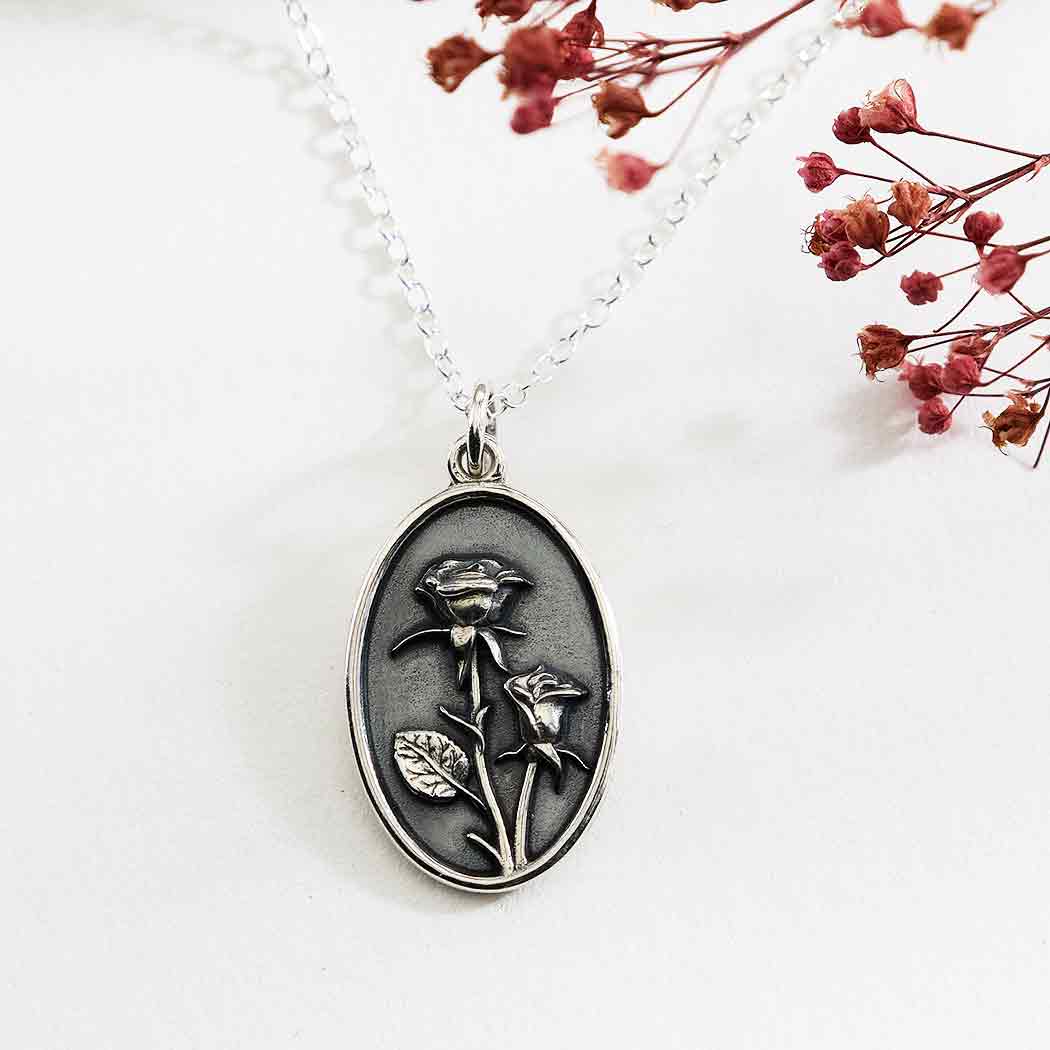 Nina Designs - Wholesale Pendant/Charm Necklace - Sterling Silver Birthflower Necklaces1