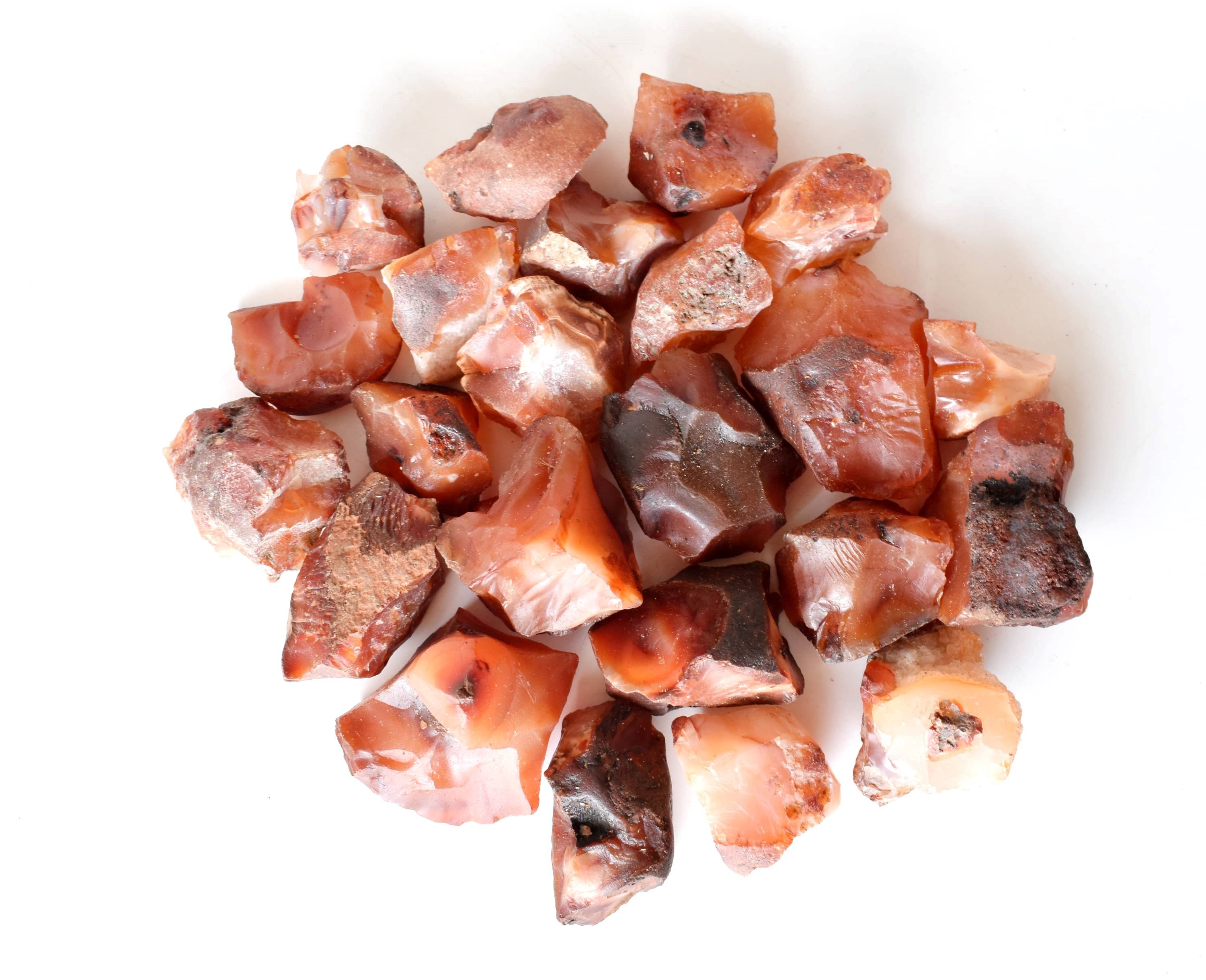 Soothing Crystals - Wholesale Spiritual Stone/Crystal - 100g Rough Gemstone | Carnelian | Healing Raw Crystals9