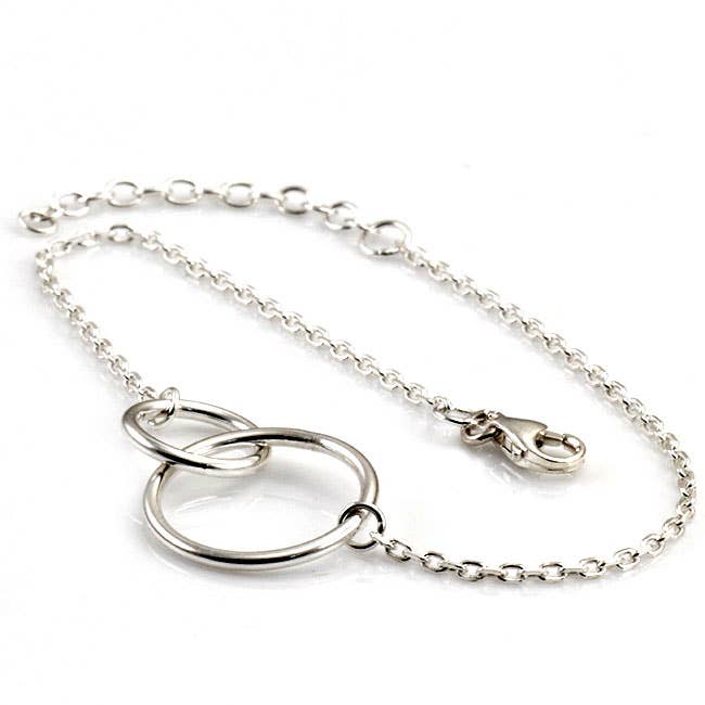 Bracciale Catena Con Due Anelli In Argento 10/ per la vendita all'ingrosso da parte di El Expreso de Oriente