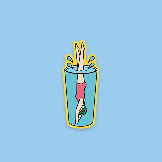 Håll återfuktad klistermärke för wholesale av Recovering Lazyholic