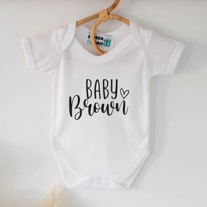 Baby Name Vest for wholesale by Amber and Noah