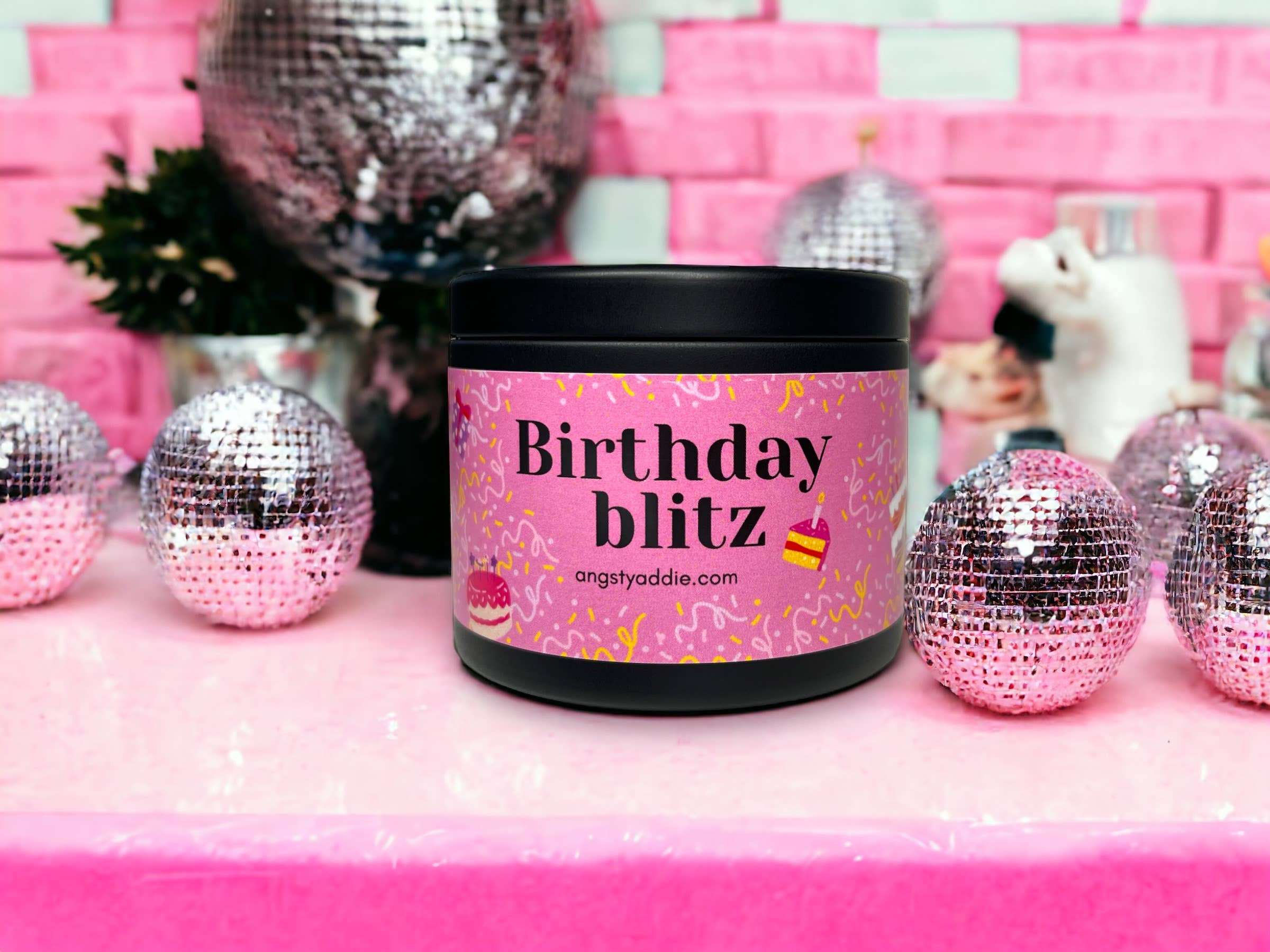 Angsty Addie - Wholesale Jar/Filled Candle - Birthday cake candle, birthday gift for women1