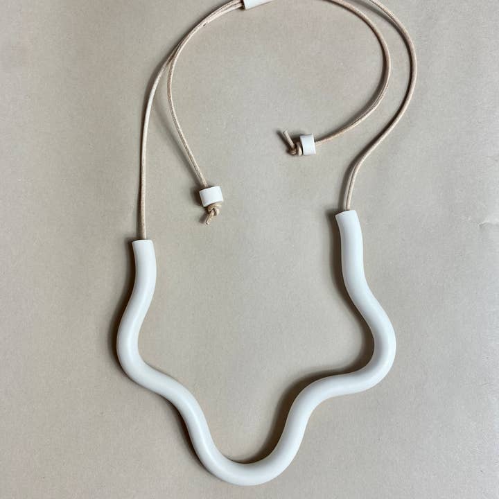 Organic form necklace for wholesale by Little Pieces Jewelry
