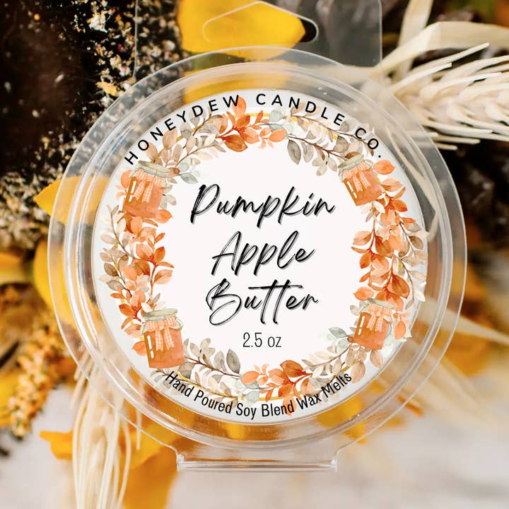 Cera Derretida de Abóbora e Maçã 70g por atacado de Honeydew Candle Co.