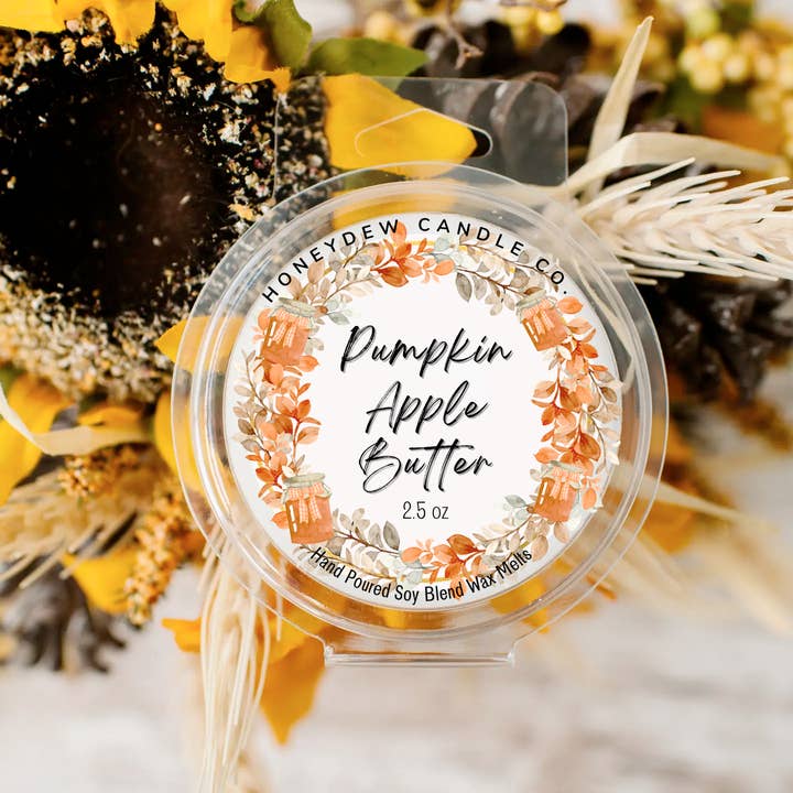 Pompoen Appel Boter Wax Melt 70g voor wholesale door Honeydew Candle Co.