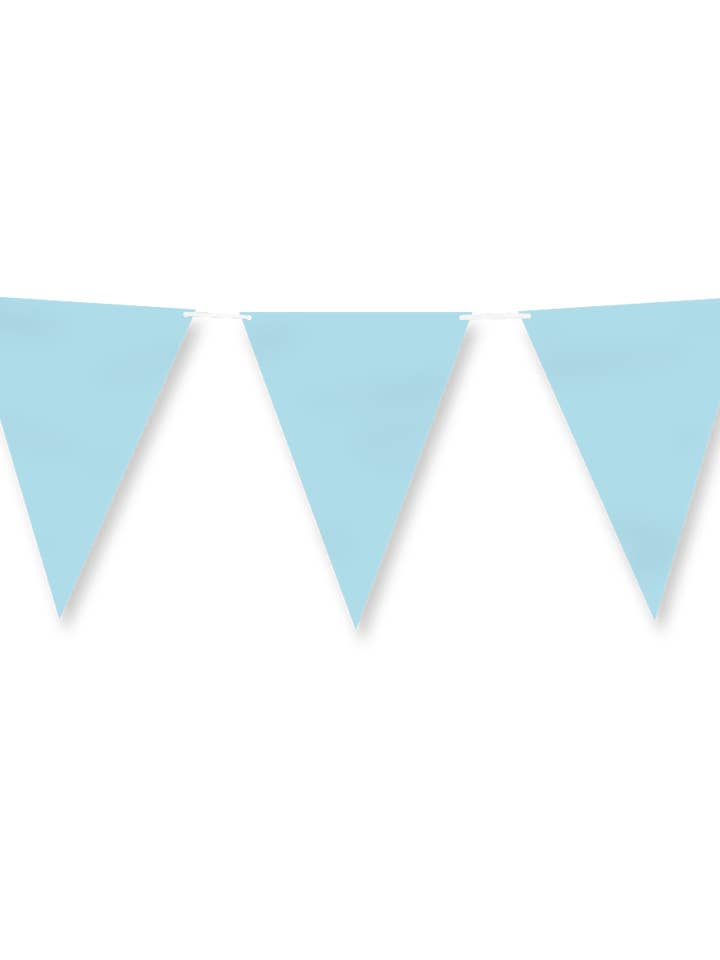 Guirlande de fanions en papier - Bleu pastel pour la vente par PD Party