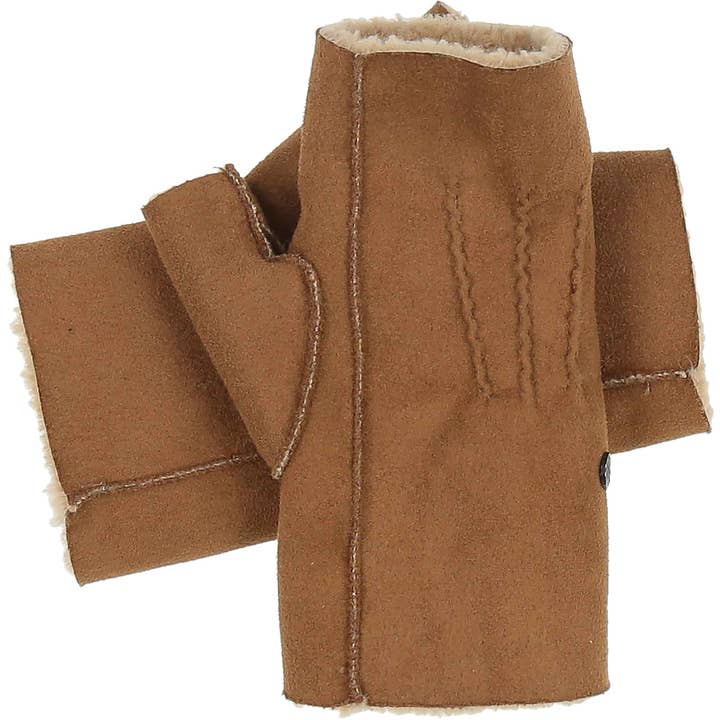 FRAAS - The Scarf Company - Wholesale Arm Warmers - Women's - Fingerless Faux Suede Armwarmer with Sherpa Lining