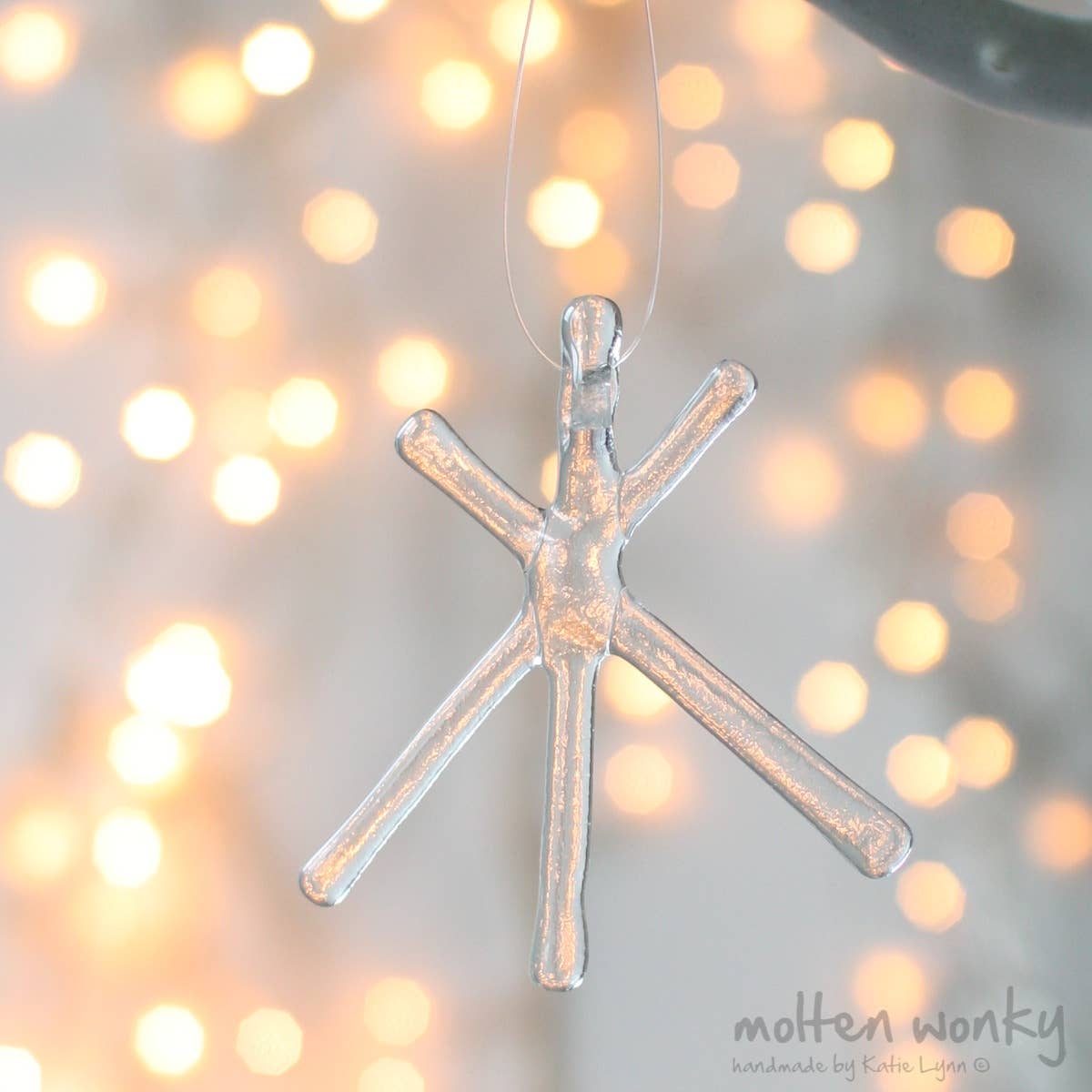 molten wonky – wholesale Ornament set – Colourful Transparent Small Stars1