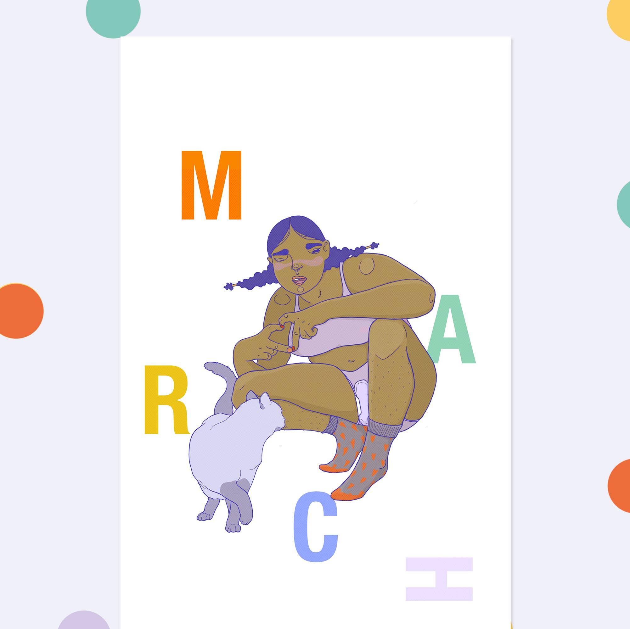 minttu illustrations - Wholesale Calendar - Birthday calendar "grrls & cats"4