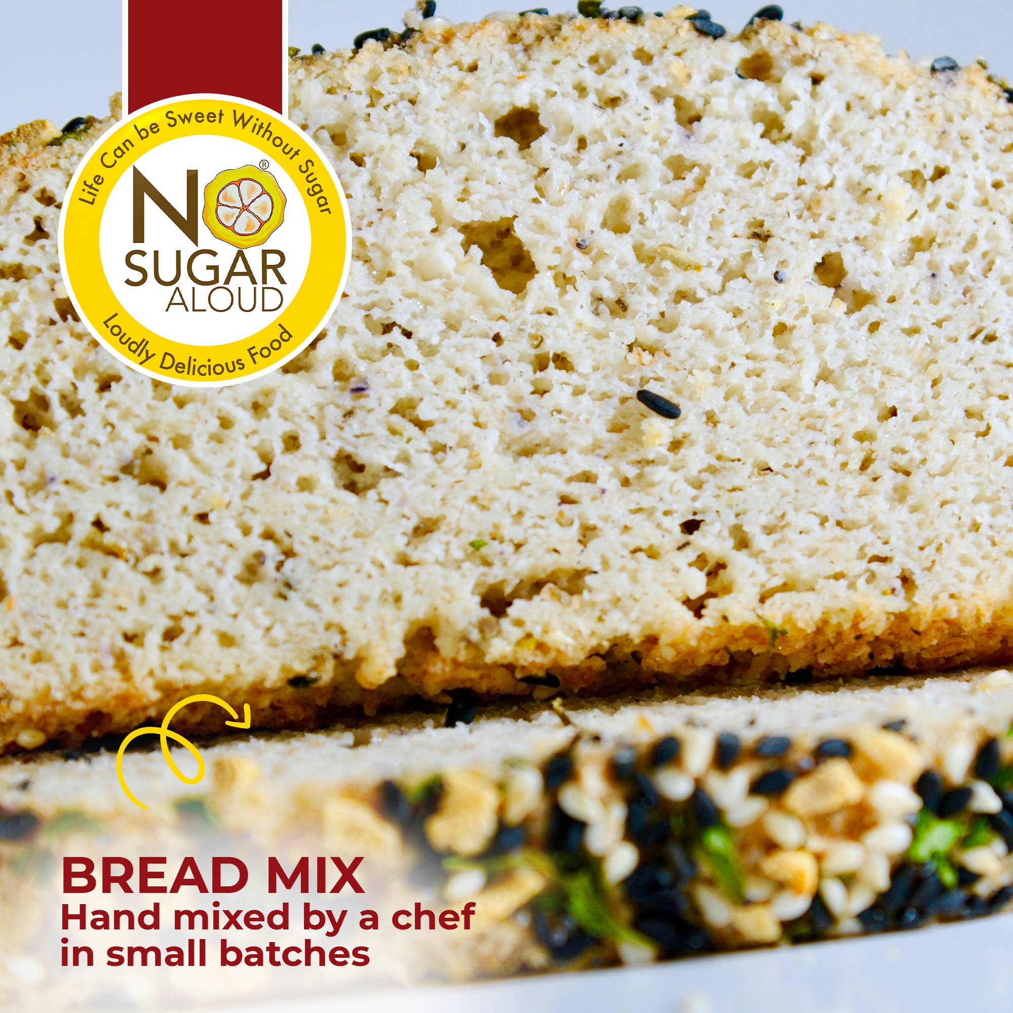 No Sugar Aloud LLC - Wholesale Bread Mix - Low-Carb OhSome Bread - Herbs de Provence Mix3