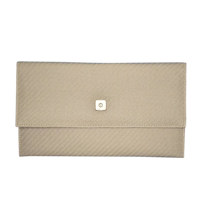 Oversized Straw Clutch In Beige for wholesale by Dress for Cocktails