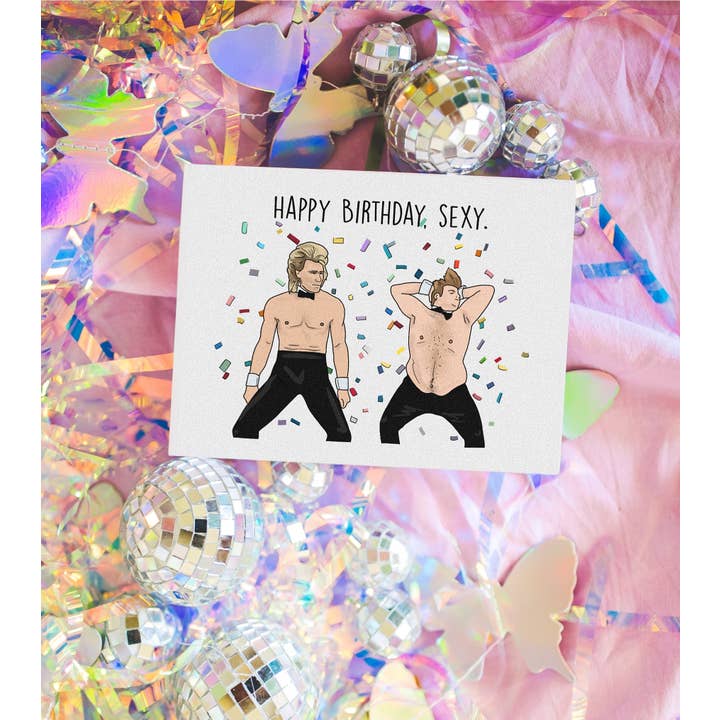 Sarah Pilar - Wholesale Birthday Card - Sexy Chippendales SNL Birthday Card