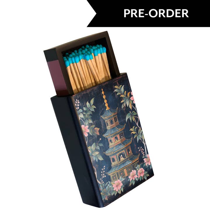 Antique Pagoda Artisan Matchbox for wholesale by SmithHönig