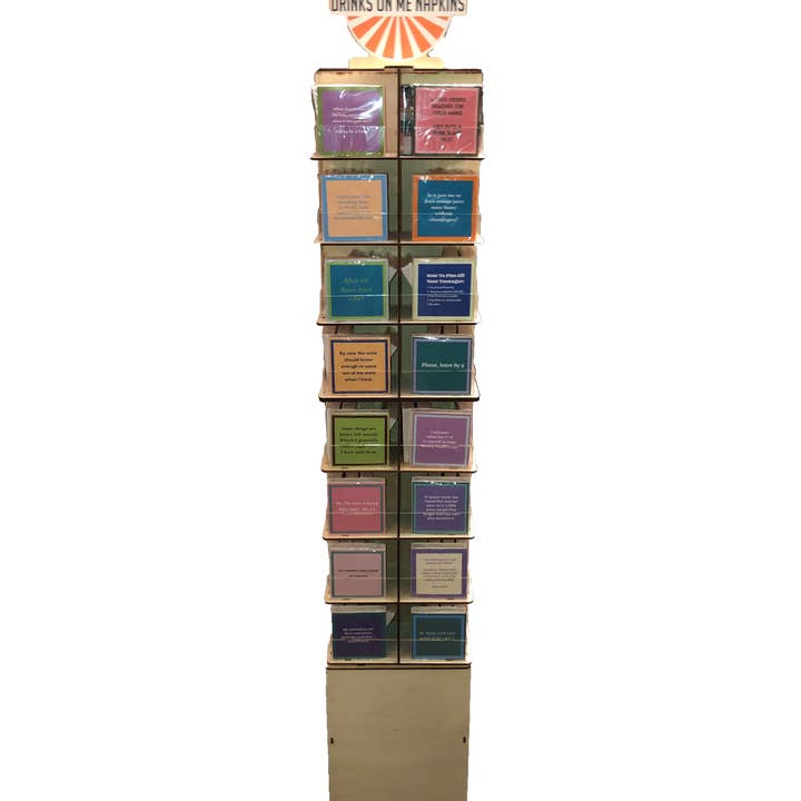 Drinks on Me - Wholesale Retailerdisplay - Servet Display | Tafelblad Bevestiging naar Vloer Upgrade0