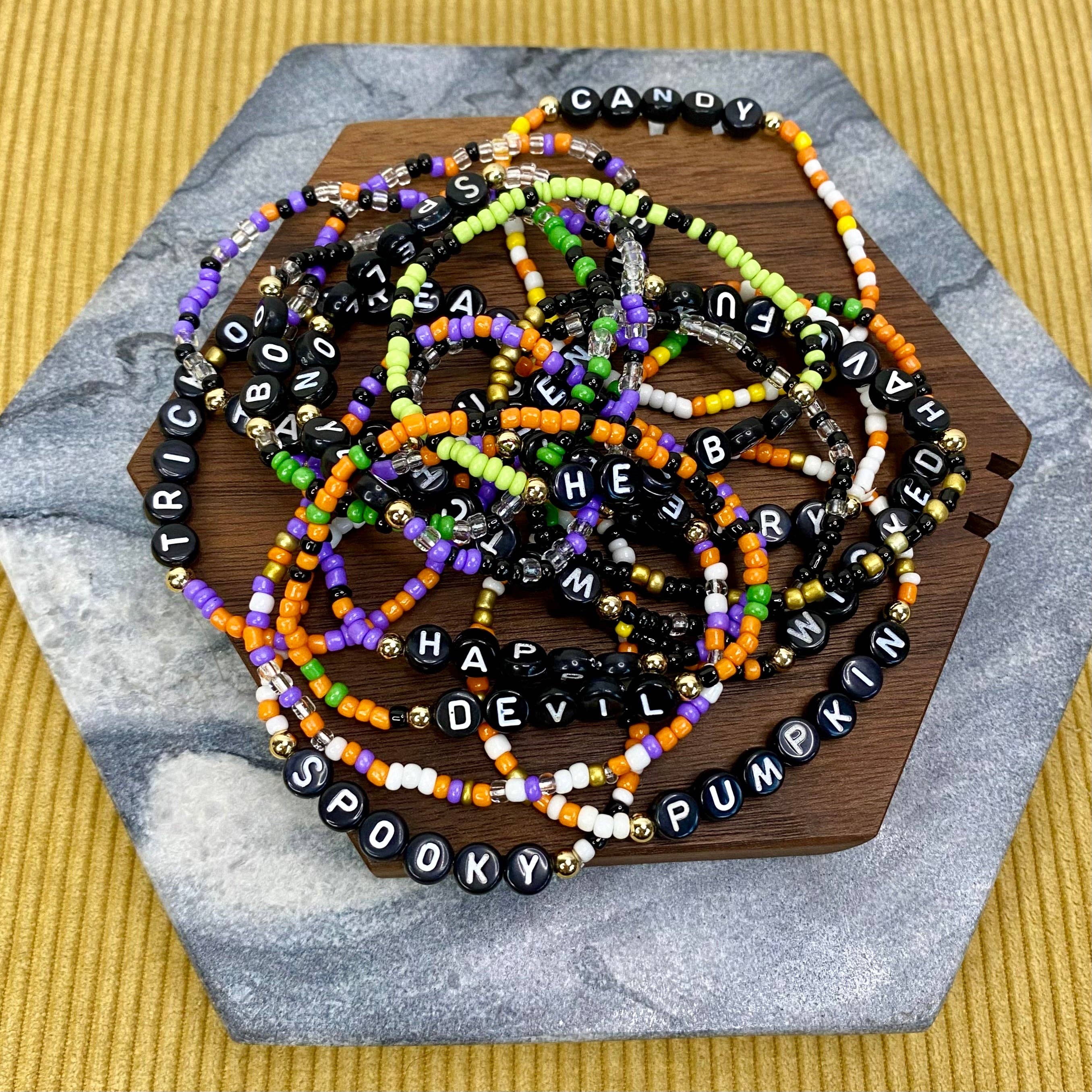Hive Supply - Wholesale Beaded Bracelet - Bracelet - Halloween Beads0
