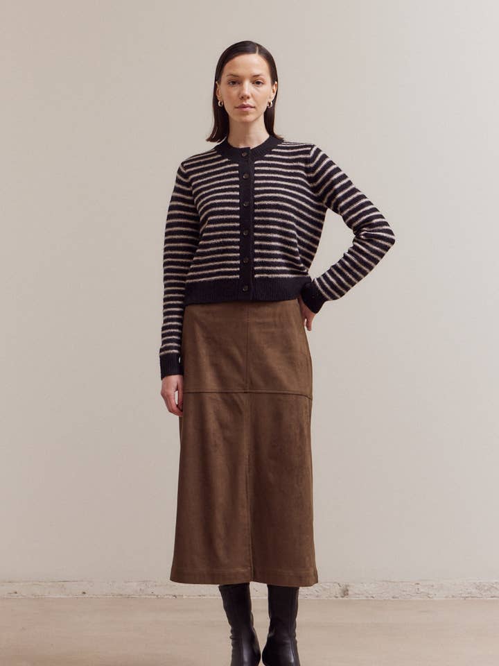 80442 - CÁRDIGAN ABOTONADO A RAYAS para venta al por mayor de Grade & Gather