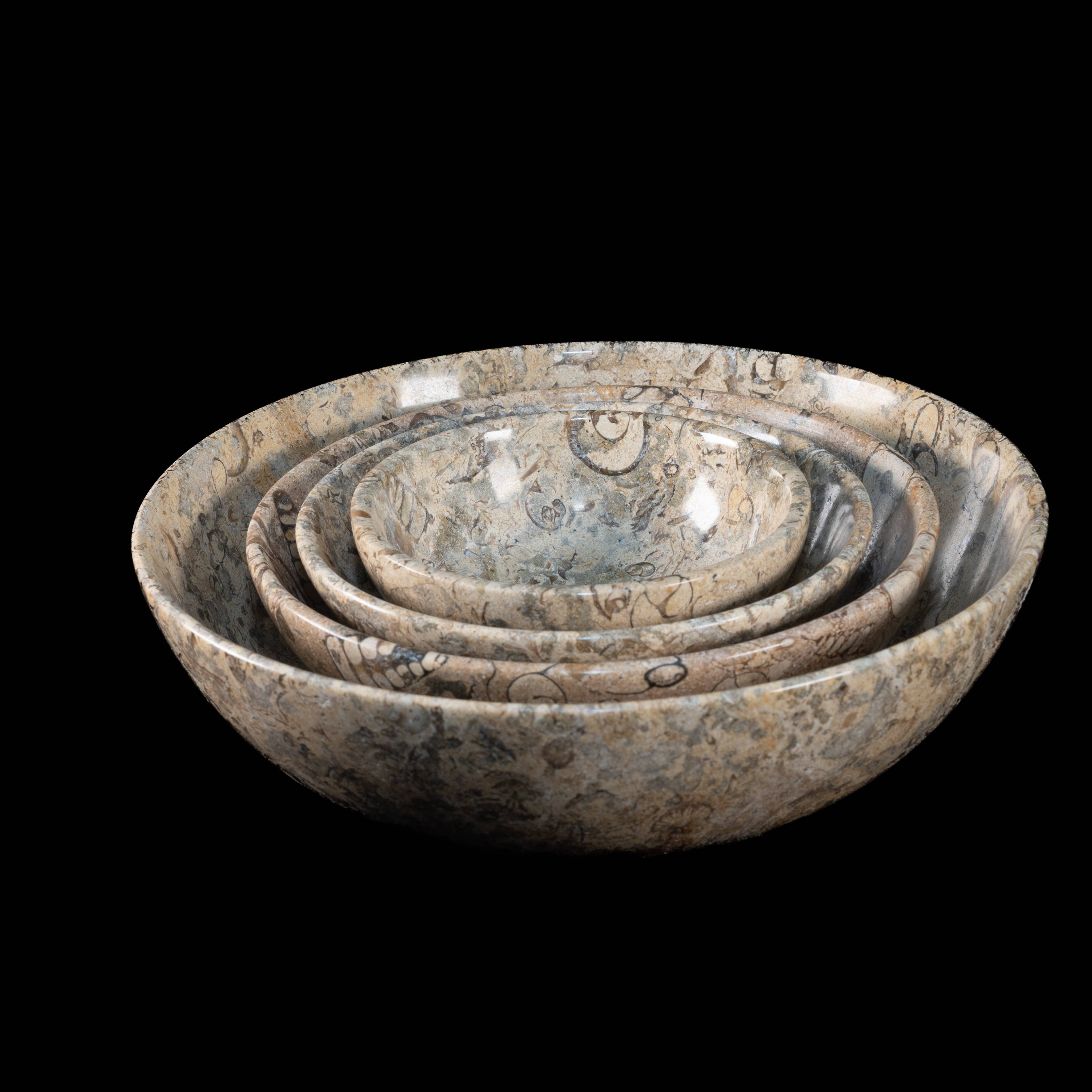 Gemstone Gifts Ltd. – wholesale Decorative plate/dish/bowl – Fossil/Coral Bowl - Marble Bowl (Multiple sizes)1