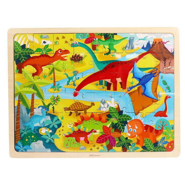 Leo & Friends Dinosaur World Kid’s Puzzle for wholesale by Leo & Friends