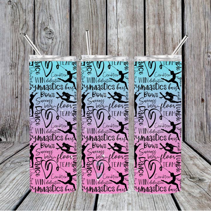 Gymnastics Skinny Tumbler for wholesale by Crafting in Chaos
