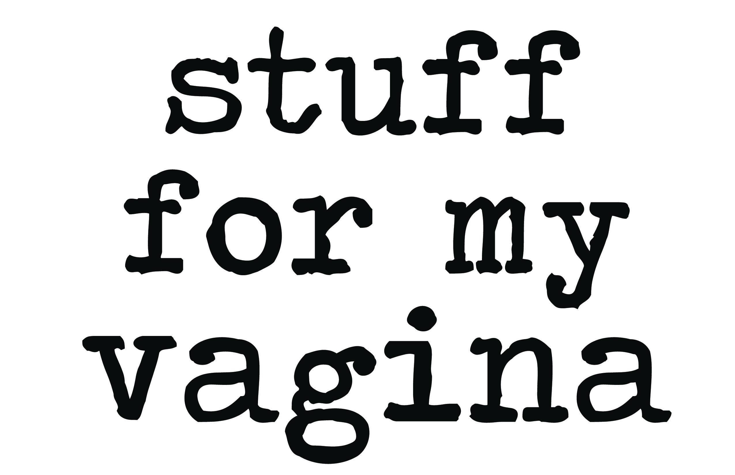 Cleverish Co - Wholesale Makeup/Cosmetic Bag - Stuff for my vagina .. linen make up bag, funny cosmetic bag1