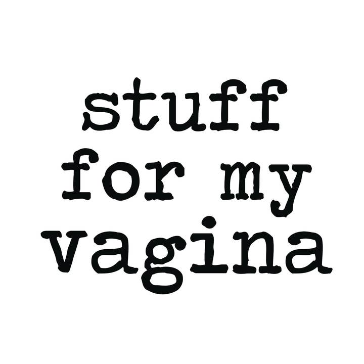 Cleverish Co - Wholesale Makeup/Cosmetic Bag - Stuff for my vagina .. linen make up bag, funny cosmetic bag1