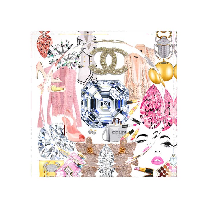 Nicolette Mayer Collection - Vendita all'ingrosso Ciotole/Piatti decorativi - Piatto Portaoggetti Bougie Women Nuevo Rosa Bianco in Acrilico1