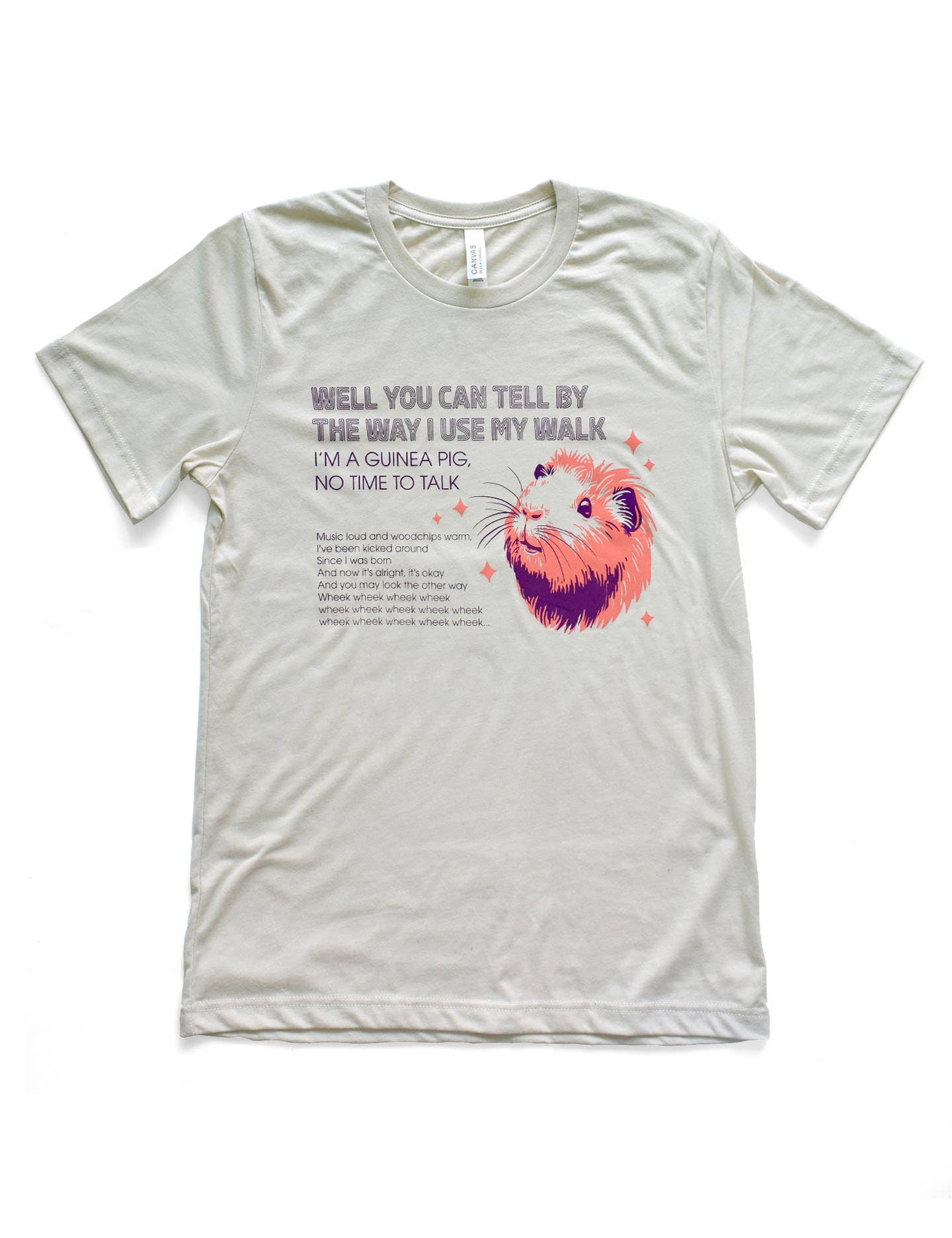 Frog & Toad Press - Vendita all'ingrosso Maglietta serigrafata - Unisex - Camicia Stayin' Alive (Guinea Pig)0
