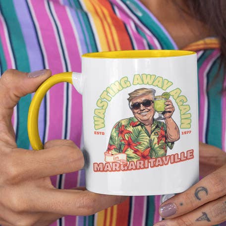 God And Glory Gifts - Wholesale Coffee Mug - Wasting Away Again Trump Ceramic Coffee Cup