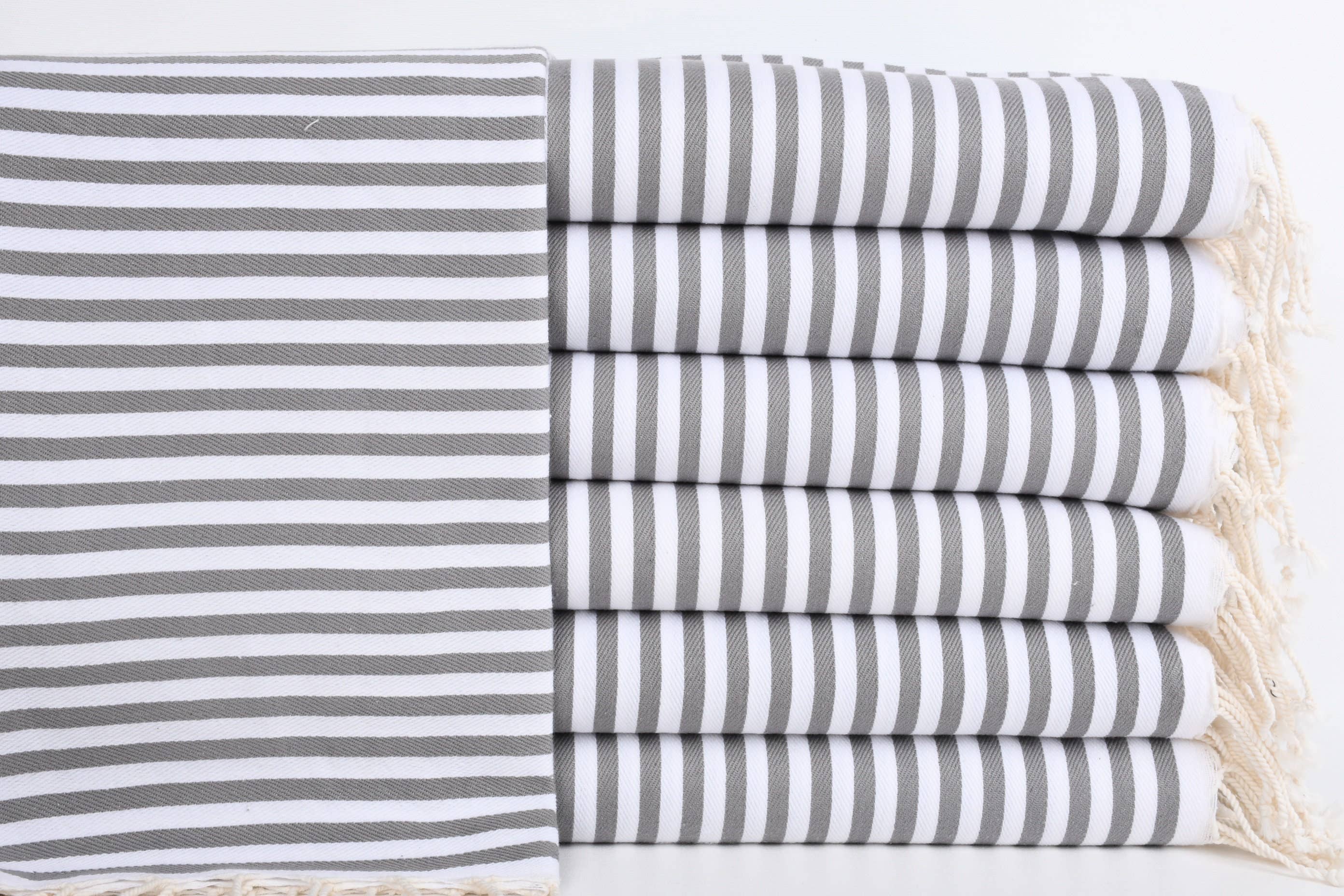 Organic Turkish Towels - Wholesale Wash Cloth - Organic Washcloth, Spa Washcloth, Gray Peshkir0