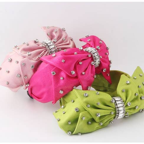 Diadema con lazo de satén con nudo superior para venta al por mayor de Dilworth Road