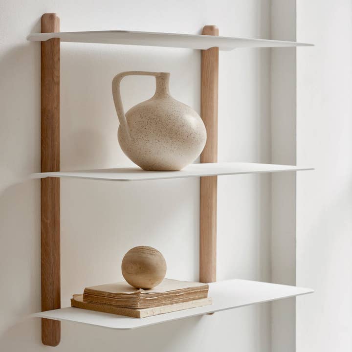 NIVO Shelf Large A - light oak/white for wholesale by Studio Nordhaven