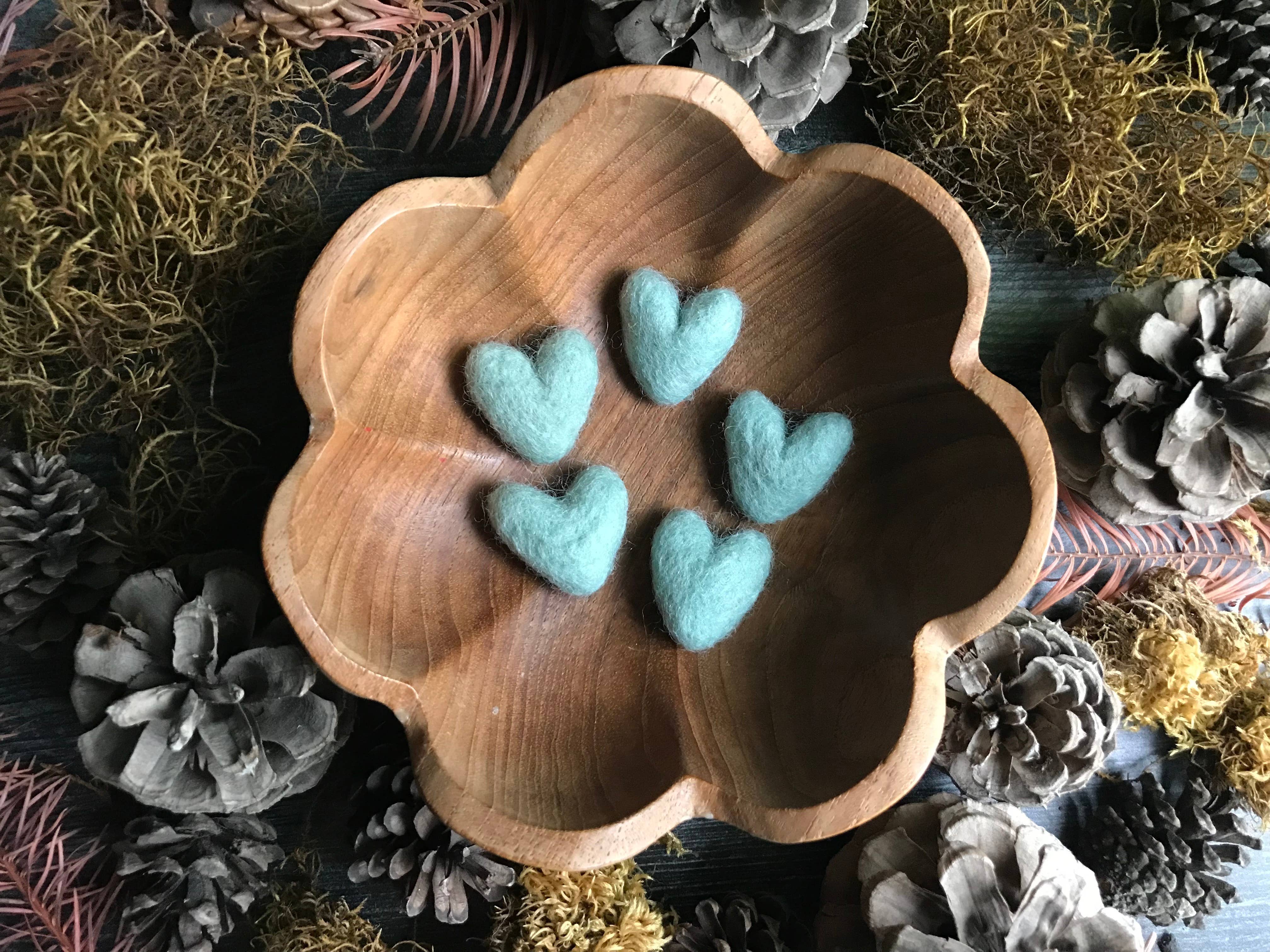 House of Moss - Wholesale Decorative Tabletop Object - Wool Heart | Felted Wool Mini Decor | 23 Colors7
