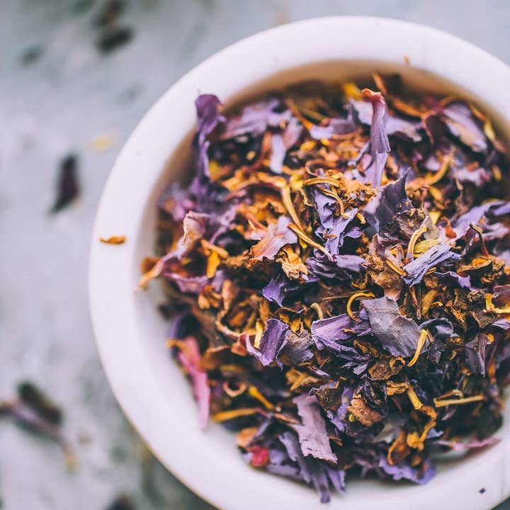 Anima Mundi Apothecary - Wholesale Loose Tea - BLUE FLOWER | Blossom of Intuition*3