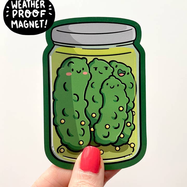 Jar of Pickles Weatherproof Magnet for wholesale by Shop Emily M