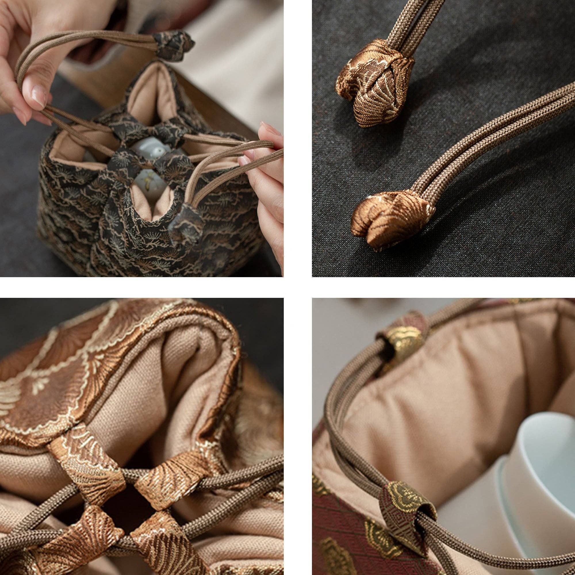 MinoCraft - Wholesale Pouch - Women's - brocade tea accessories storage bag16