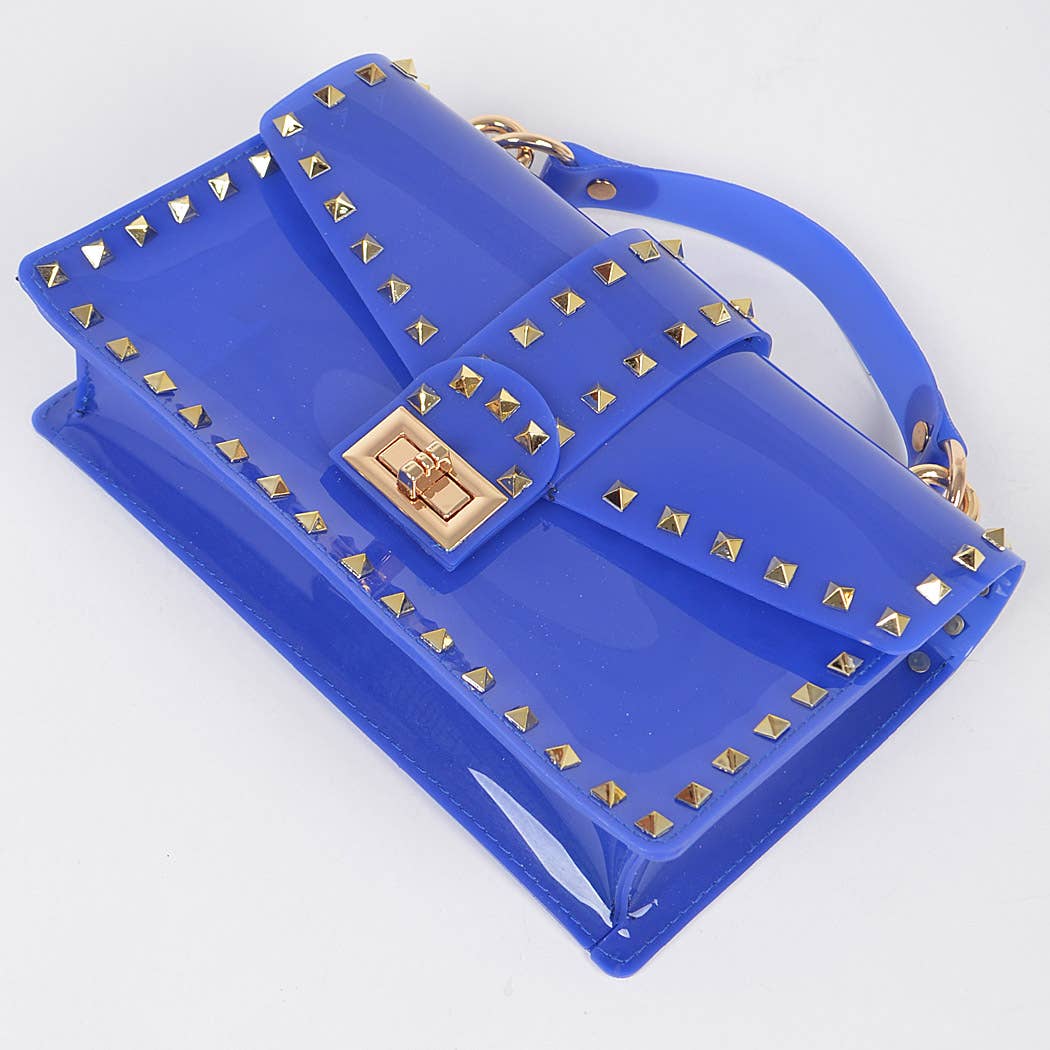 3AM BY H&D ACCESSORIES - Wholesale Clutch Bag - Women's - Studded Colorful Transparent Clutch3